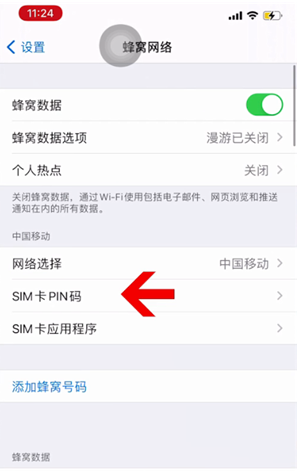 余庆苹果14维修网分享如何给iPhone14的SIM卡设置密码 