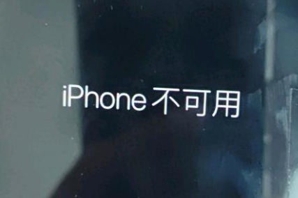 余庆苹果服务网点分享锁屏界面显示“iPhone 不可用”如何解决 